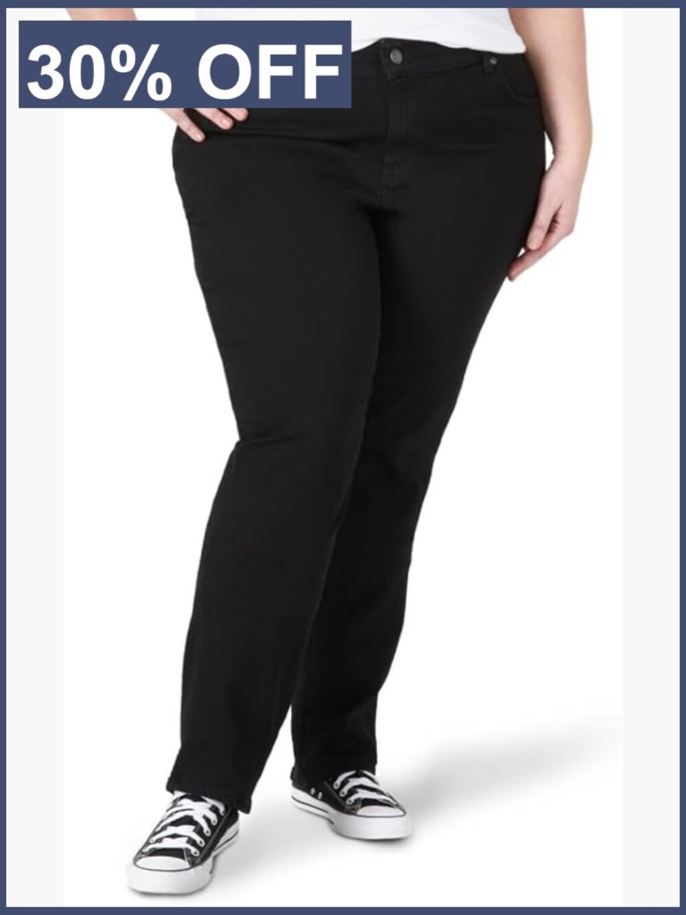 Plus Size Relaxed Fit Straight Leg Jean Comfort Denim